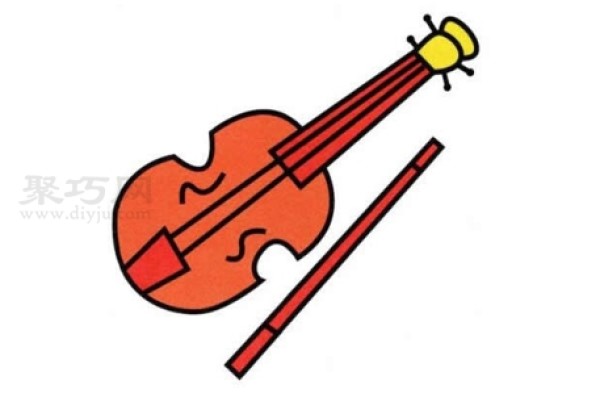 How to draw a violin. Teach you how to draw a violin step by step.