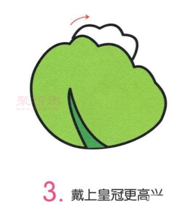 6 simple steps to draw cabbage