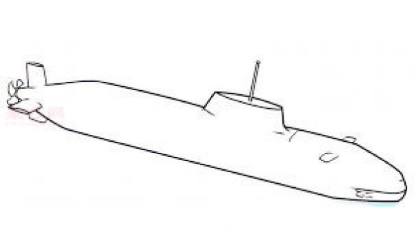 How to draw a submarine with simple strokes for children. Teach you how to draw a submarine with simple strokes.