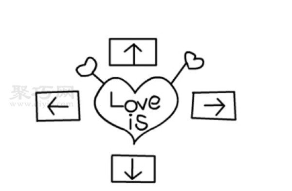 A simple way to draw a love heart for children. Learn how to draw a love heart with simple strokes.