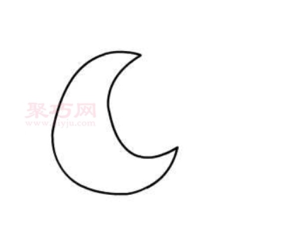 How to draw the moon Simple drawing tutorial of the moon