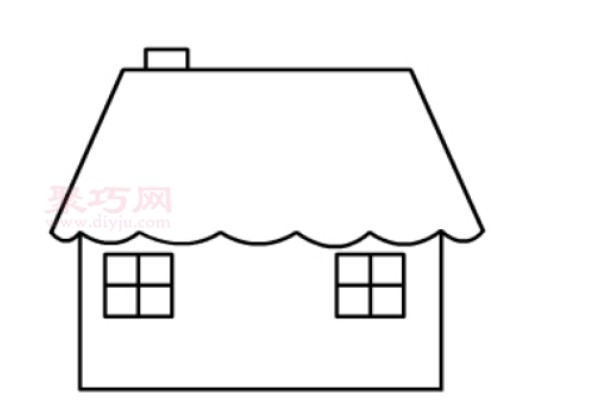 How to draw a small house beautifully and easily. Learn how to draw a small house with simple strokes.