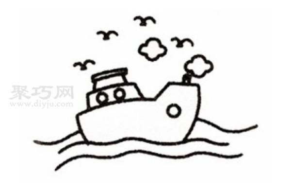 How to draw a ship in the sea. Let’s learn how to draw a ship in the sea in simple strokes.