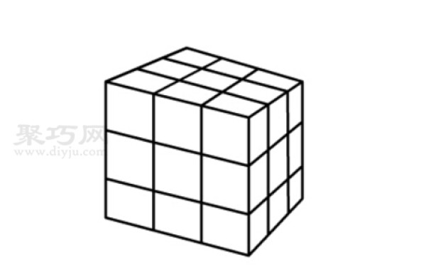 How to Draw a Rubiks Cube Simple Drawing Tutorial of a Rubiks Cube