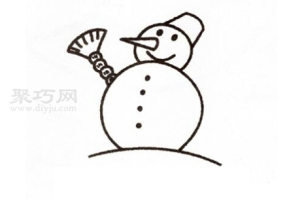 How to draw a snowman to look good. Steps to draw a snowman in simple strokes.