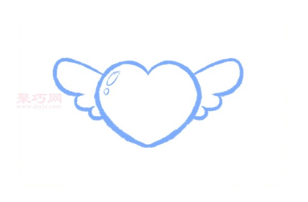 How to draw a love with wings to learn how to draw a love with wings