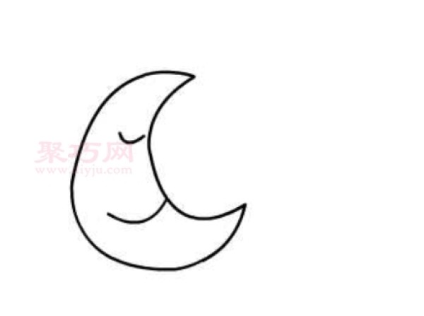 How to draw the moon Simple drawing tutorial of the moon