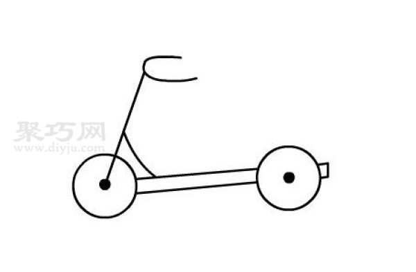 How to draw a scooter the simplest way to draw a scooter