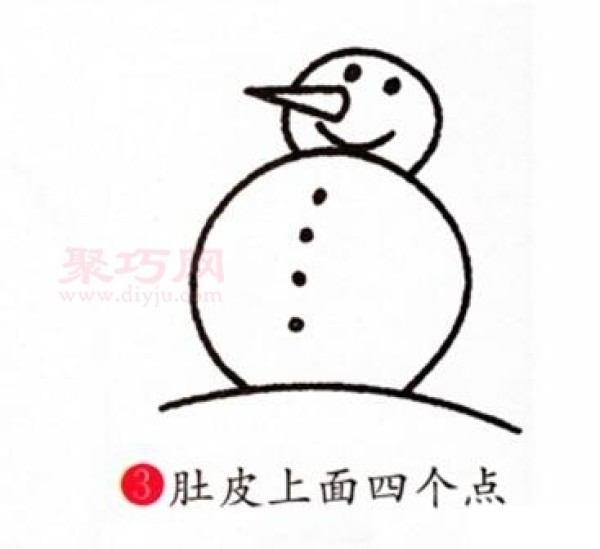 How to draw a snowman to look good. Steps to draw a snowman in simple strokes.