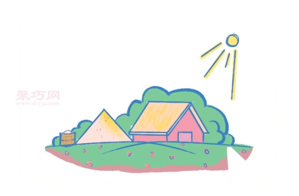 How to draw a rural house to look good. How to draw a rural house with simple strokes.