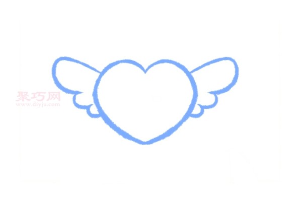 How to draw a heart with wings. Learn how to draw a heart with wings.