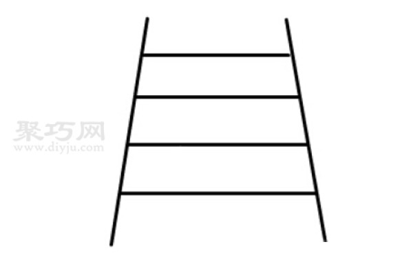 How to draw a ladder in three steps. Let’s look at how to draw a ladder in simple strokes.