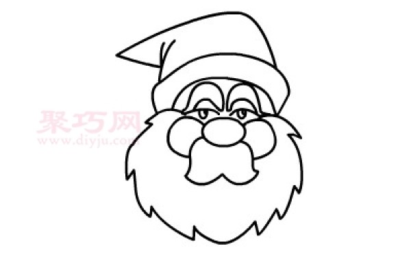 How to draw Santa Claus for children. Learn how to draw Santa Claus with simple strokes.