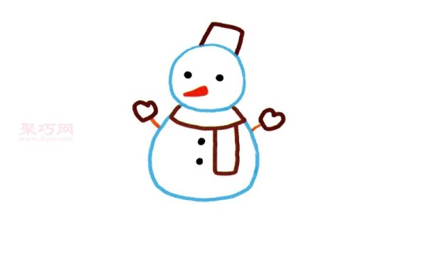 How to draw a snowman simply and beautifully. Learn how to draw a snowman with simple strokes.