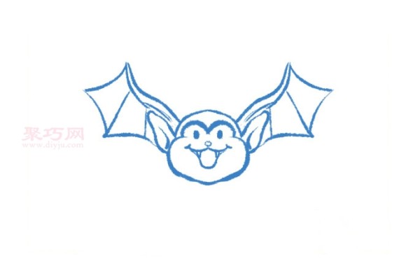 How to draw a simple and beautiful Halloween bat. Simple drawing tutorial of a Halloween bat.