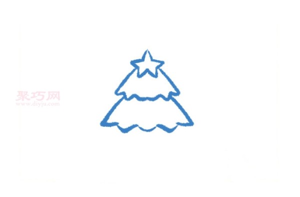 How to draw a beautiful Christmas tree. Simple steps to draw a Christmas tree.