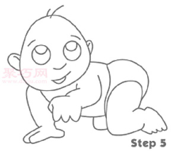 Simple steps to draw children Simple drawing pictures of children