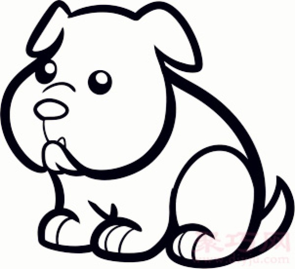 How to draw a bulldog dog with simple strokes for young children. Teach you how to draw a bulldog dog with simple strokes.