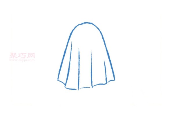 How to draw a simple and beautiful drawing of a trick-or-treating child on Halloween