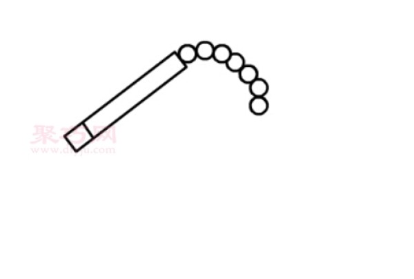 How to draw nunchucks in the simplest way. How to draw nunchucks in simple strokes.