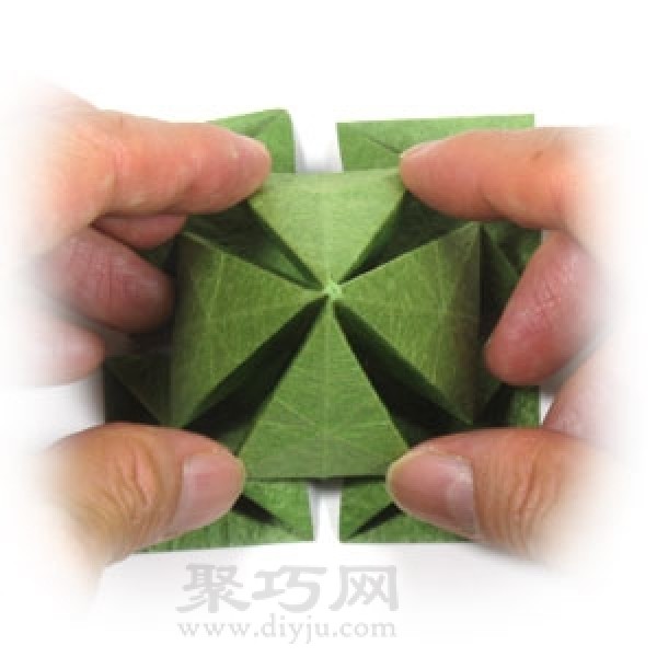 How to make origami lucky four leaf clover