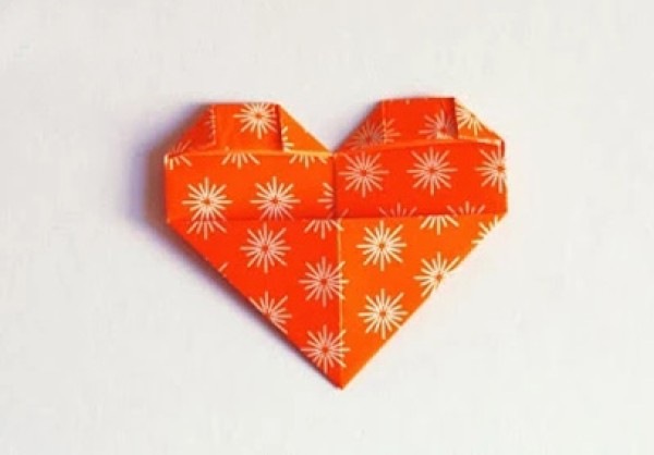 How to break the heart and be simple? Simple love origami illustration tutorial