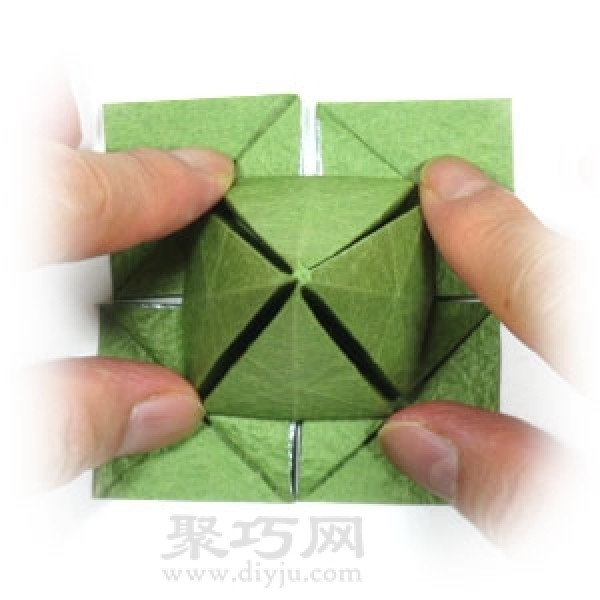 How to make origami lucky four leaf clover