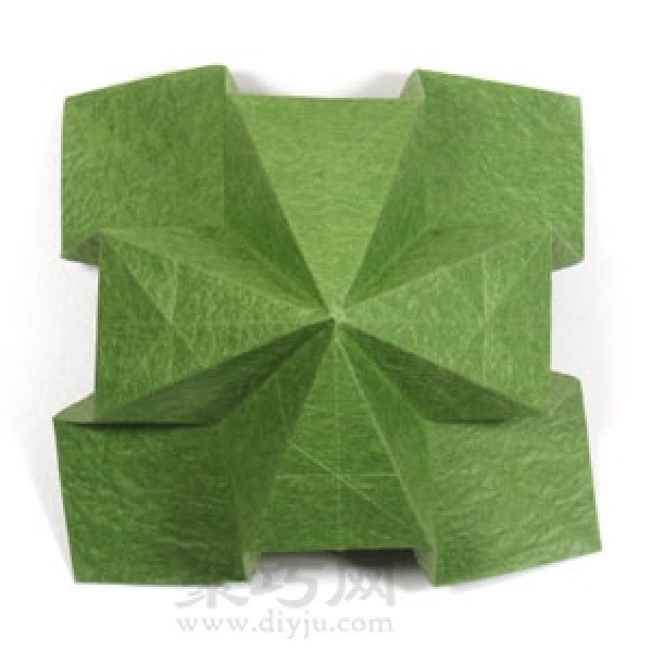 How to make origami lucky four leaf clover