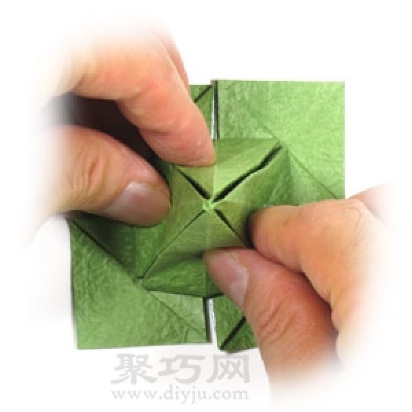 How to make origami lucky four leaf clover