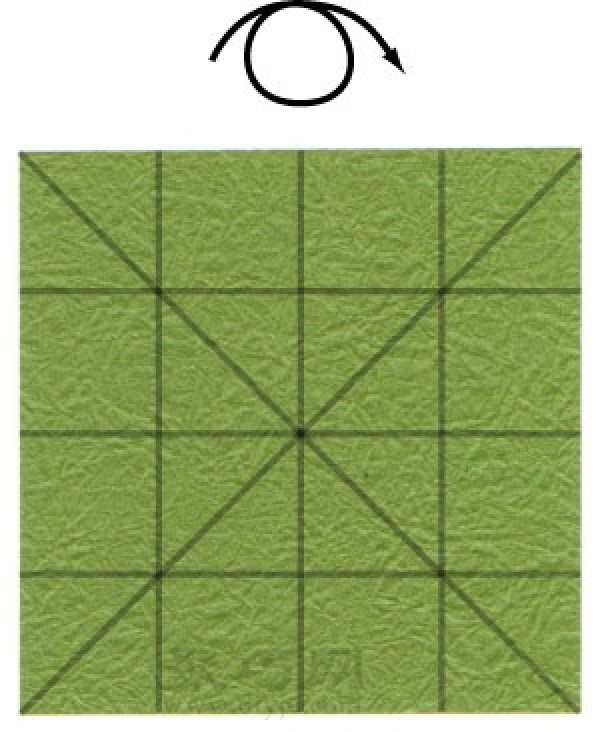 How to make origami lucky four leaf clover