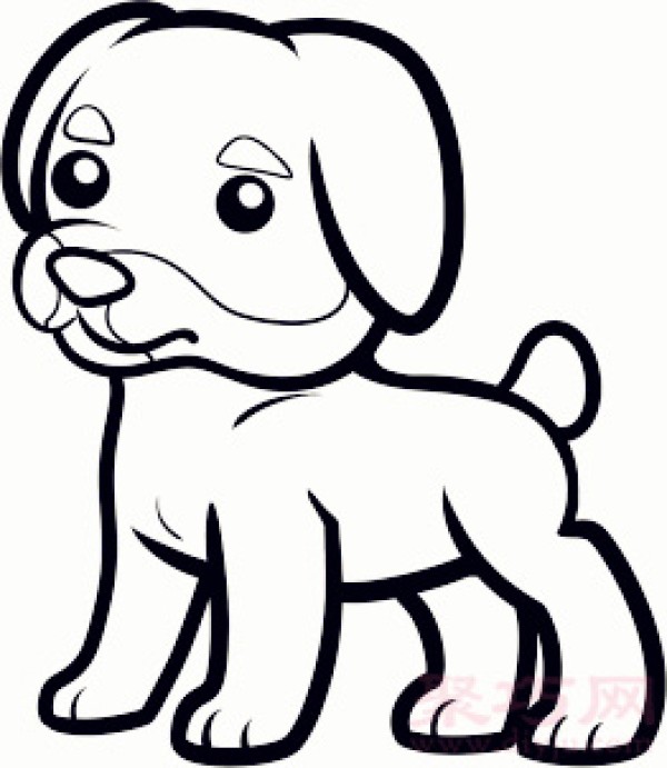 How to draw a terrier puppy with simple strokes for children. Teach you how to draw a terrier puppy with simple strokes.