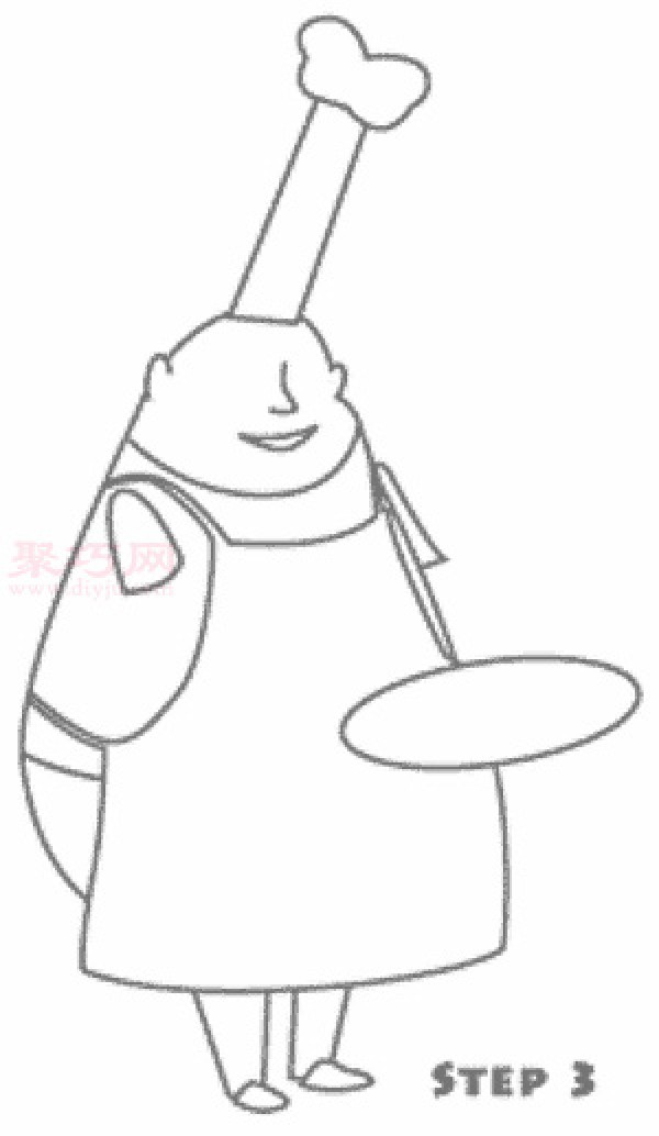 How to draw a chef with simple strokes for children. Teach you how to draw a chef with simple strokes.