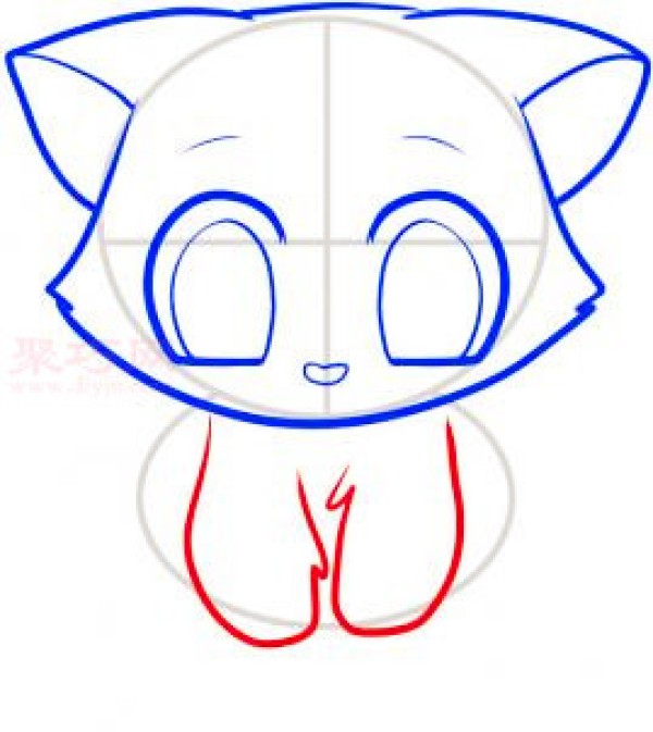 How to draw a kitten with simple strokes for children. Teach you how to draw a kitten with simple strokes.