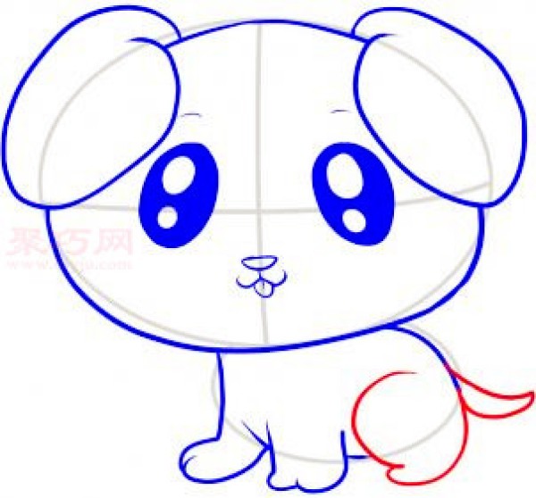 How to draw a puppy with simple strokes for children. Teach you how to draw a puppy with simple strokes.