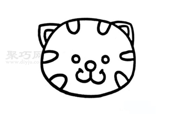 Tutorial on how to draw a cats head. Lets learn how to draw a cats head in simple strokes.