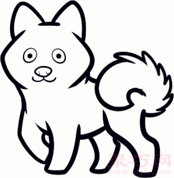 How to draw a Pomeranian dog with simple strokes for young children. Teach you how to draw a Pomeranian dog with simple strokes.