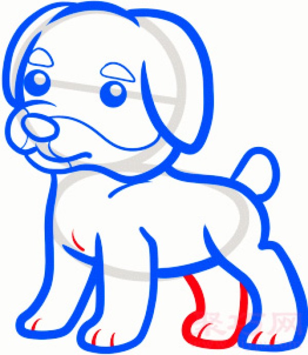 How to draw a terrier puppy with simple strokes for children. Teach you how to draw a terrier puppy with simple strokes.