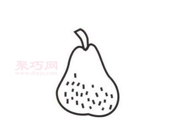 How to draw a pear to look good. Simple drawing tutorial of a pear.