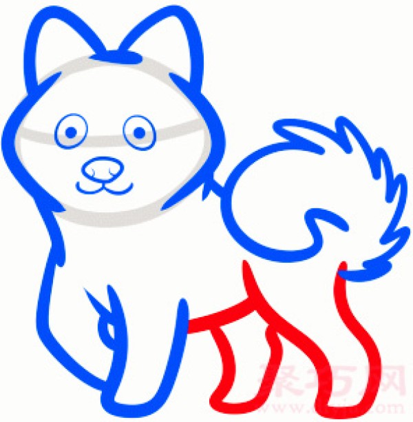 How to draw a Pomeranian dog with simple strokes for young children. Teach you how to draw a Pomeranian dog with simple strokes.