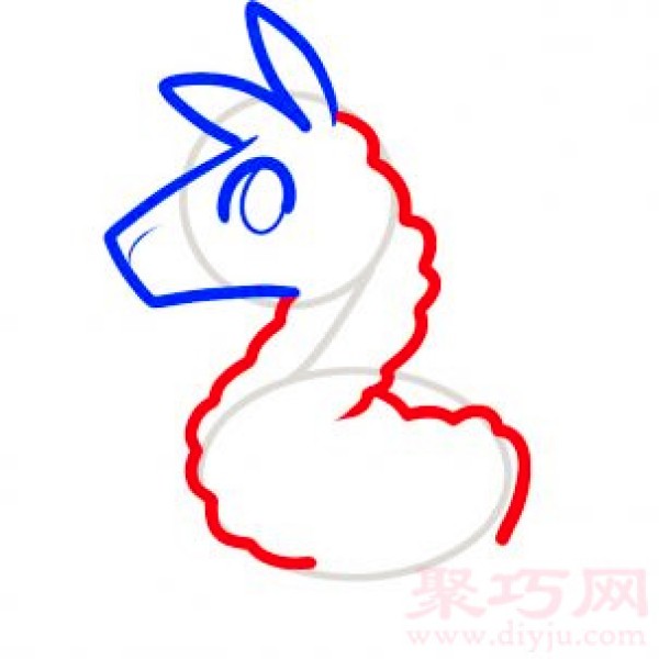 How to draw an alpaca with simple strokes for children. Teach you how to draw an alpaca with simple strokes.