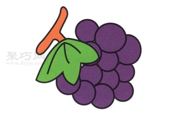 How to draw grapes beautifully and easily. Teach you step by step how to draw grapes with simple strokes.