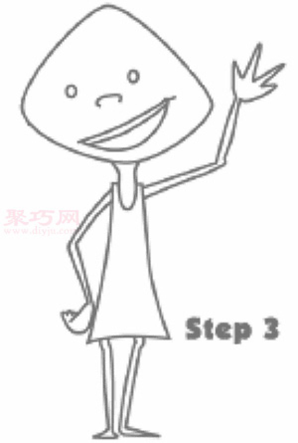 How to draw a girl with simple strokes for children. Teach you how to draw a simple sketch of a girl.