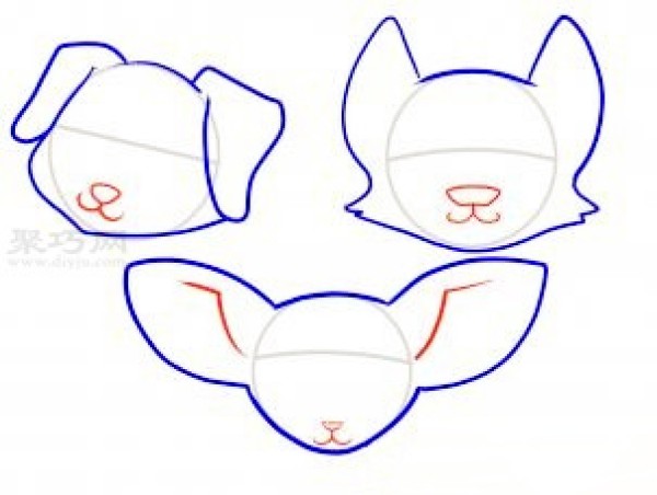 How to draw a puppys head with simple strokes for children. Teach you how to draw a puppys head with simple strokes.