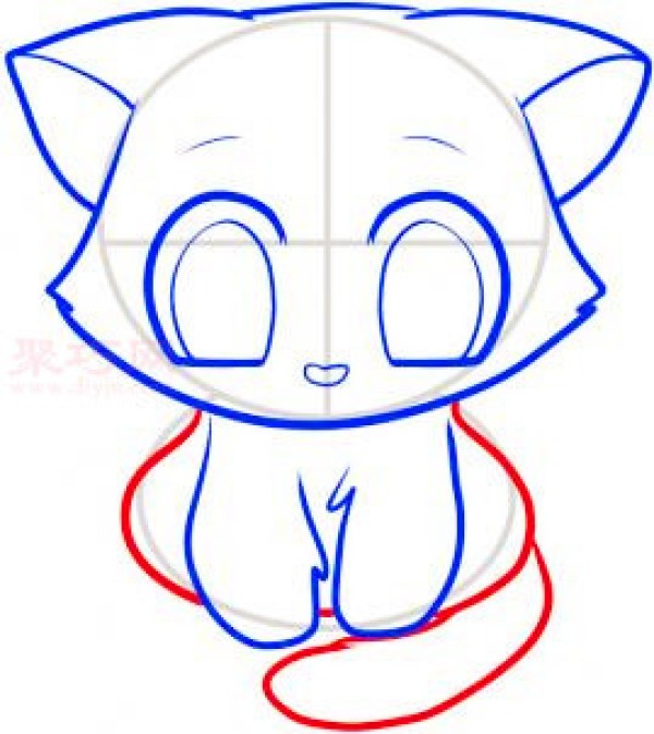 How to draw a kitten with simple strokes for children. Teach you how to draw a kitten with simple strokes.