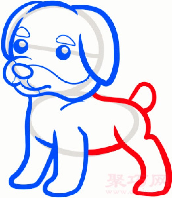 How to draw a terrier puppy with simple strokes for children. Teach you how to draw a terrier puppy with simple strokes.