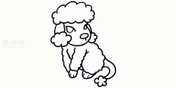 How to draw a poodle with simple strokes for children. Teach you how to draw a poodle with simple strokes.