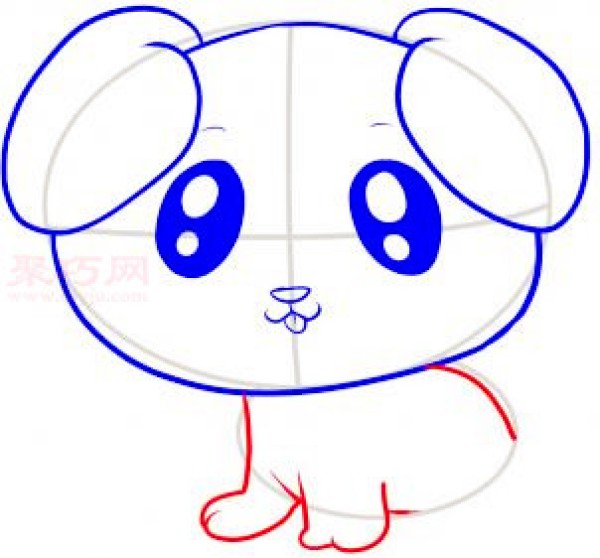 How to draw a puppy with simple strokes for children. Teach you how to draw a puppy with simple strokes.