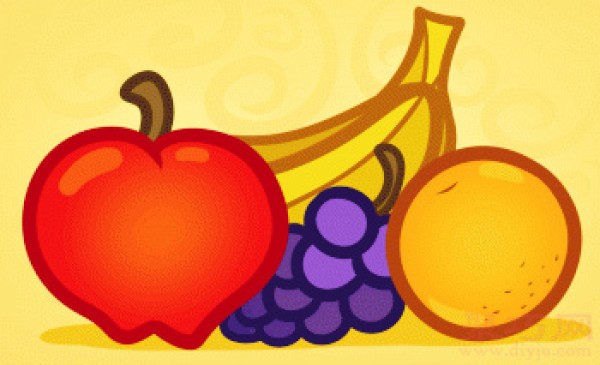 How to draw fruits with simple strokes for children. Teach you how to draw simple strokes with fruits.