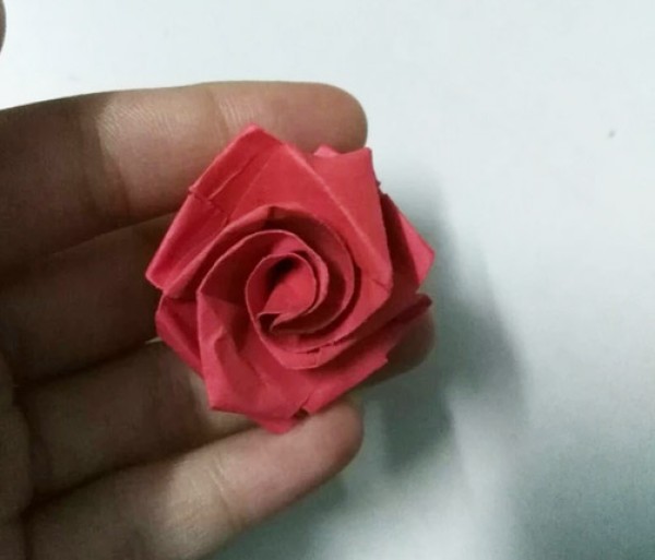 How to fold a simple rose for children Simple rose origami that can be used as a lesson plan