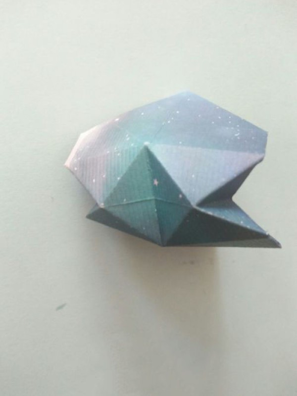 Beautiful three-dimensional heart origami illustration tutorial